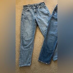 American Eagle Outfitters Women’s Mom Jeans 
ruffle waist